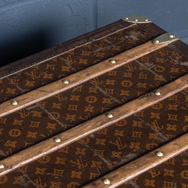 20th Century Malle Haute Trunk in Monogram Canvas from Louis Vuitton, France, 1910 For Sale - Image 6 of 18