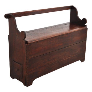 Antique Storage Bench, 1830s For Sale