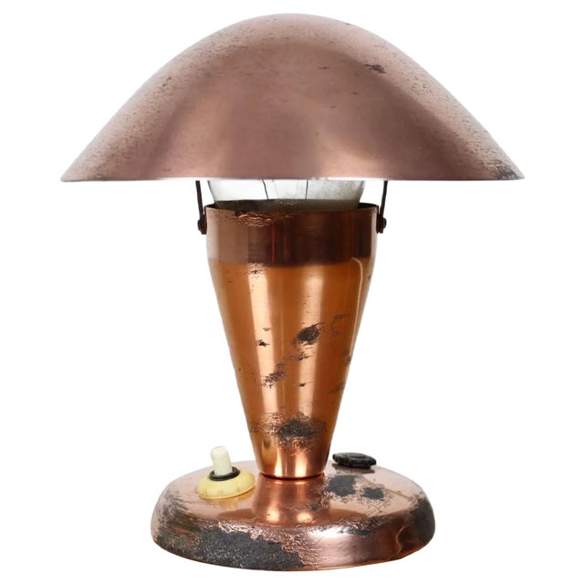 Art Deco Chrome Bauhaus Table Lamps, 1930s For Sale