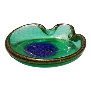 Vintage Art Bowl Vase by Seguso Murano 1950s