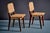 Oak Chairs with Leather Webbing by Jens Risom for Knoll, France, 1950s, Set of 2 For Sale - Image 3 of 15