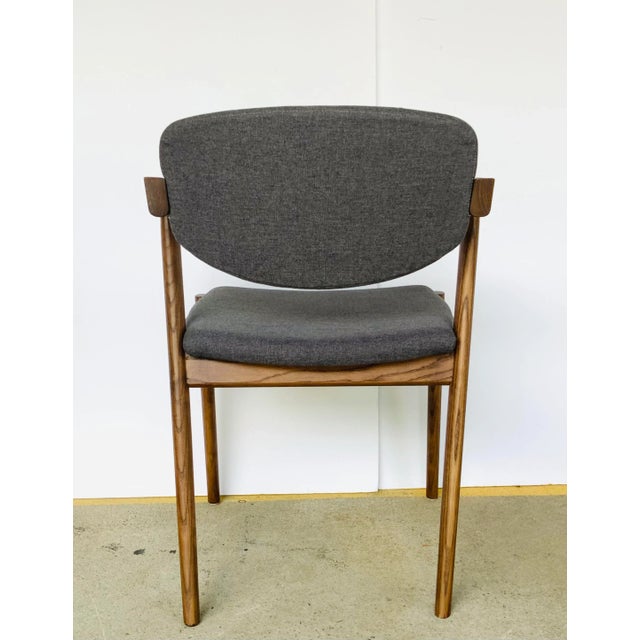 Wood Mid Century Modern Style Custom Accent Chair For Sale - Image 7 of 8