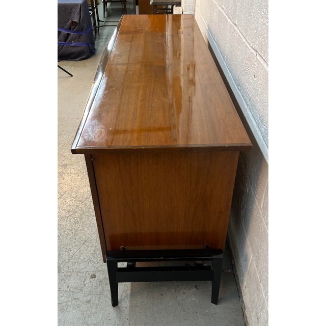 Brown Mid-20th-Century Helen Hobey Walnut Credenza by Baker Furniture, Attributed For Sale - Image 8 of 16