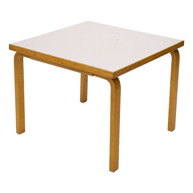 White Laminate Coffee Table attributed to Alvar Aalto for Artek, 1960s For Sale