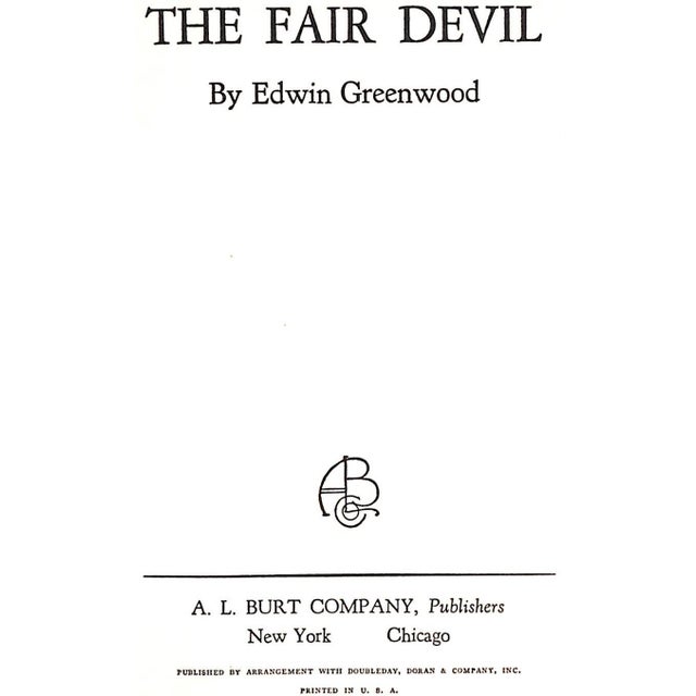 Traditional "The Fair Devil" 1931 Greenwood, Edwin For Sale - Image 3 of 6