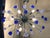 Metal Contemporary Murano Glass Sputnik Blue Italian Handmade Chandelier For Sale - Image 7 of 13