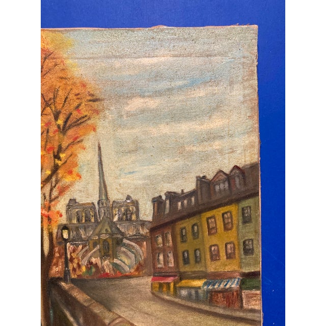 Robert Louis Morin, The Quays of Notre-Dame de Paris, 1966, Oil on Canvas For Sale - Image 6 of 14