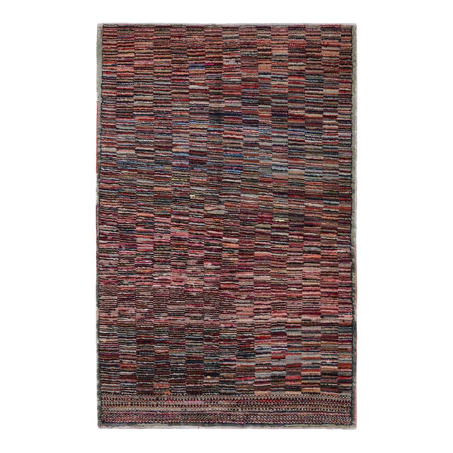 1960s Vintage Zeki Muren Polychromatic Rug With Geometric Patterns For Sale