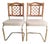 1980s Rattan and Brass Cantilever Chairs - A Pair by Cramco For Sale