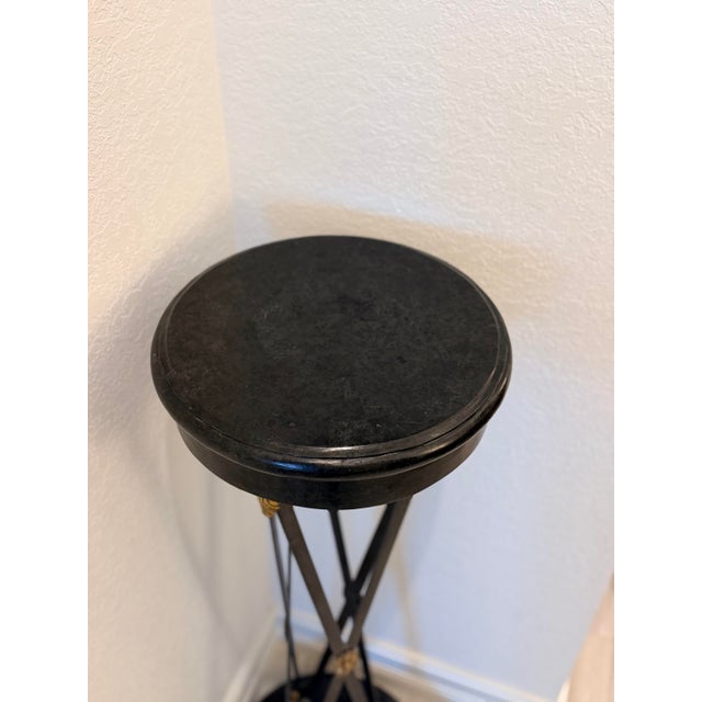 Maitland-Smith Pedestal Plant Stand For Sale - Image 9 of 10