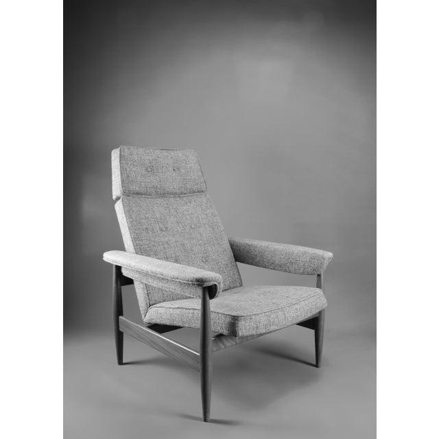 Mid-Century Modern Grey Lounge Chair, 1960s For Sale - Image 6 of 12