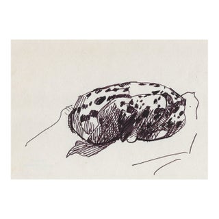 1950s Helen Beacham Dalmatian Drawing For Sale