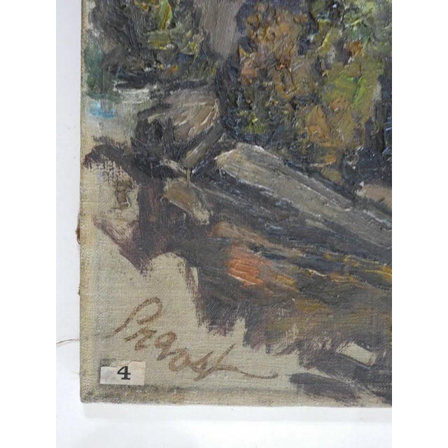 Early 20th Century Early 20th Century Impressionist Rocky Mountain Landscape Painting For Sale - Image 5 of 8