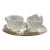 Vintage Milk Glass Creamer and Sugar Set With Tray - 3 pcs For Sale