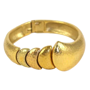 1970s Goldtone Clamp Bracelet