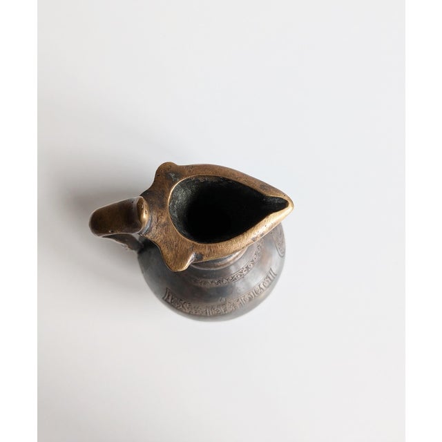 Metal Bronze Jug, Germany, 1970s For Sale - Image 7 of 11