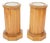 English Cylinder Marble Top Bedside Commodes, a Pair For Sale