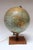 Girard et Barrère illuminated terrestrial glass globe illustrating major shipping routes, ca. 1968, France - Rhodesia and...