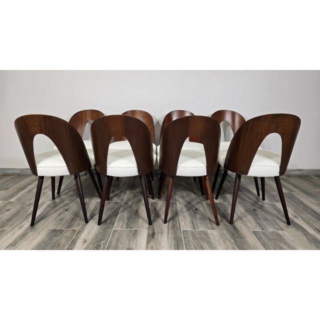 Dining Chairs by Antonin Suman, 1960s, Set of 8, in Restored conditions. Designed 1960 to 1969 I have official proof of...