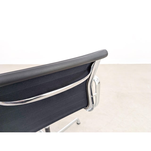 Black EA 108 Chair in Black Leather by Charles & Ray Eames for Vitra For Sale - Image 8 of 13