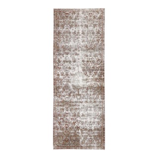 Antique Persian Mahal Runner Rug - 03'08 X 09'11 For Sale