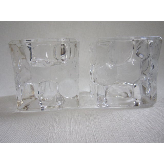 Contemporary Vintage Honey Comb Candlesticks, Pair For Sale - Image 3 of 5