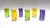 This Set of 6 Colorful Vintage Curved German Highball Glasses features a playful bent silhouette and vibrant hues of...