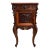 Antique French Nightstand Cabinet Marble Top Louis XV Carved Walnut C1890 For Sale