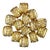 Vintage Sculptural Gold-Tone Woven Metal Napkin Rings – Set of 14 For Sale In Indianapolis - Image 6 of 8