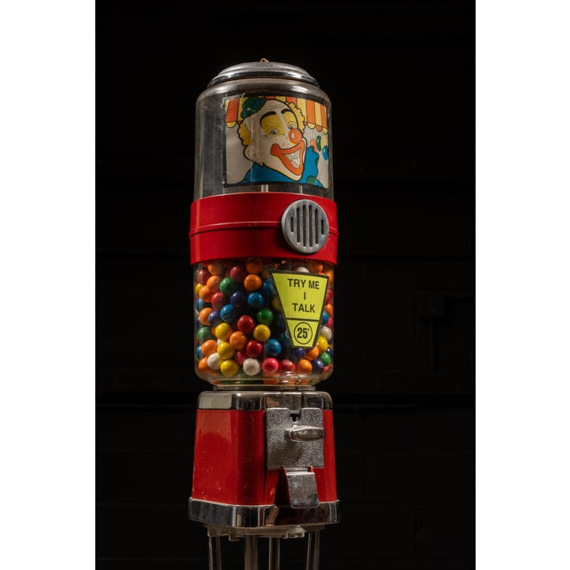 Vintage Machine-O-Matic "Talking Vendor" Gumball Machine For Sale - Image 4 of 7