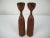 1960s Mid-Century Indonesian Teak Candle Holders For Sale - Image 5 of 8
