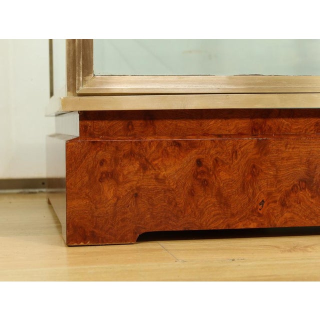Brass and Elm Display Case, 1950 For Sale - Image 13 of 18