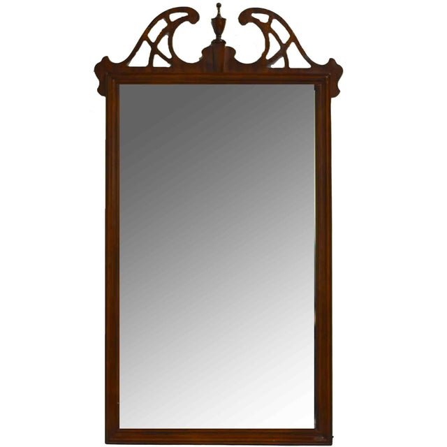 Mid Century Chippendale Beveled Glass Wall Mirror by Drexel Heritage For Sale - Image 12 of 12