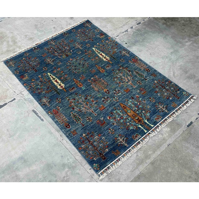 Vintage Persian Gabbeh Wool Tree of Life Rug – 154x209 Cm For Sale - Image 13 of 18