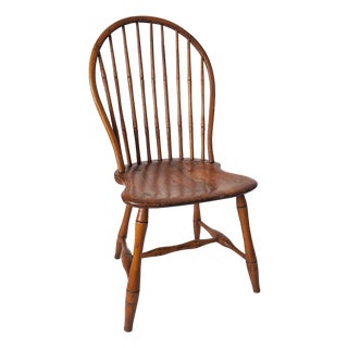 Antique Bow-Back Windsor Side Chair For Sale