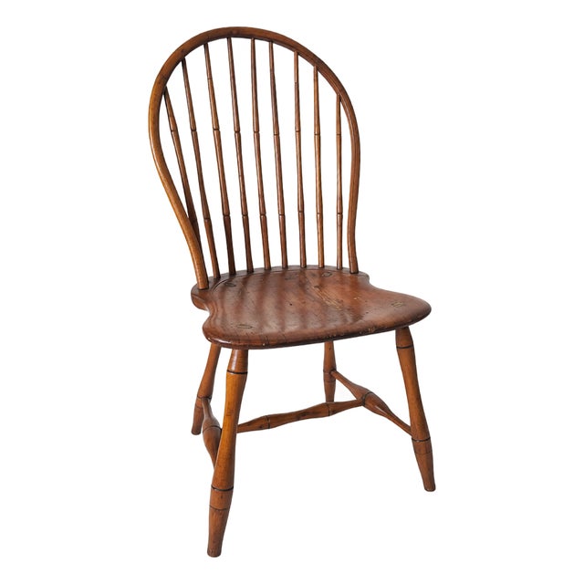 Antique Bow-Back Windsor Side Chair For Sale