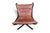 Mid 20th Century Lowback Falcon Chair in Cognac Leather by Sigurd Ressell For Sale - Image 9 of 10