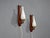 1960s Danish Modern, Wall Lights or Sconces, Teak, Brass, Opal Glass For Sale - Image 4 of 10