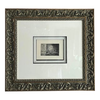 1990s Rembrandt Van Rijin, "The Golf Player", 1654 Etching For Sale