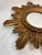 1990s Large 18" Vintage 1990s Golden Sunburst Wall Mirror For Sale - Image 5 of 18