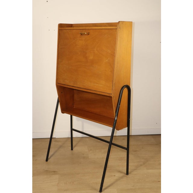Vintage Secretary Desk in Wood and Metal, 1960s For Sale - Image 18 of 18