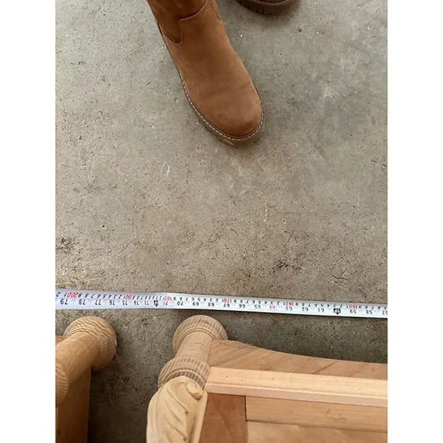 Contemporary Walnut Cupboard with Cherry Inlays in Natural Raw Wood from Simoeng For Sale - Image 3 of 12