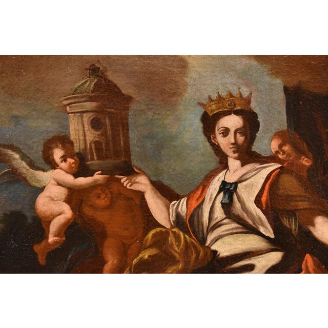 Circle of Francesco Solimena, Allegory of Europe, 1700, Oil on Canvas, Framed For Sale - Image 4 of 18