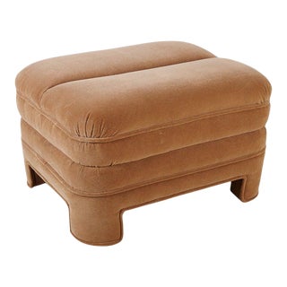Soft Suede Ottoman | Bernhardt | Oversized For Sale