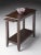 Transitional Irvine Merlot Side Table, Dark Brown For Sale - Image 3 of 4