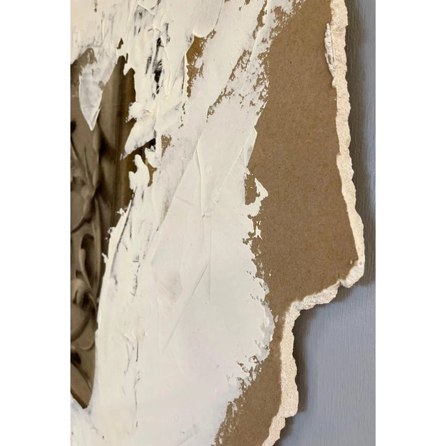Pair of Hand Painted Architectural Wall Fragments, Plaster, Italian, Venetian Style For Sale In New York - Image 6 of 12