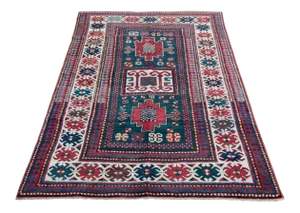 World Class Antique Caucasian Karachov Rug -6' 9'' X 4' 4'' Feet