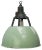 Vintage Industrial Green Enamel Pendant Light For Sale