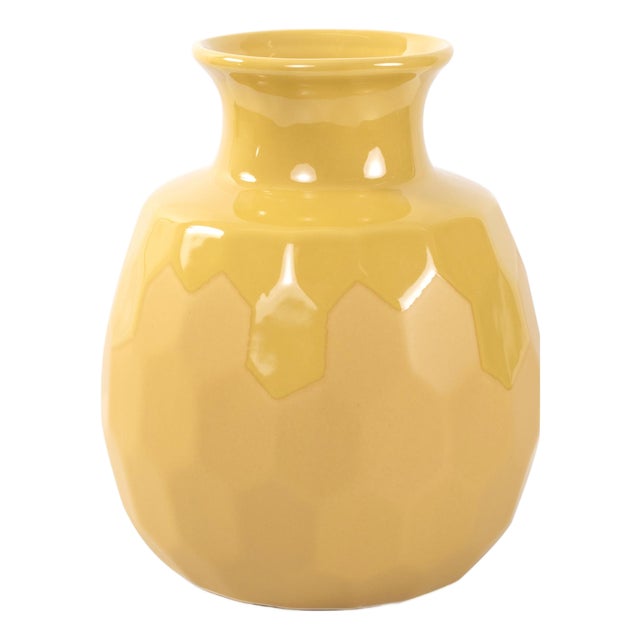 Golden Bee Ceramic Vase- Medium For Sale