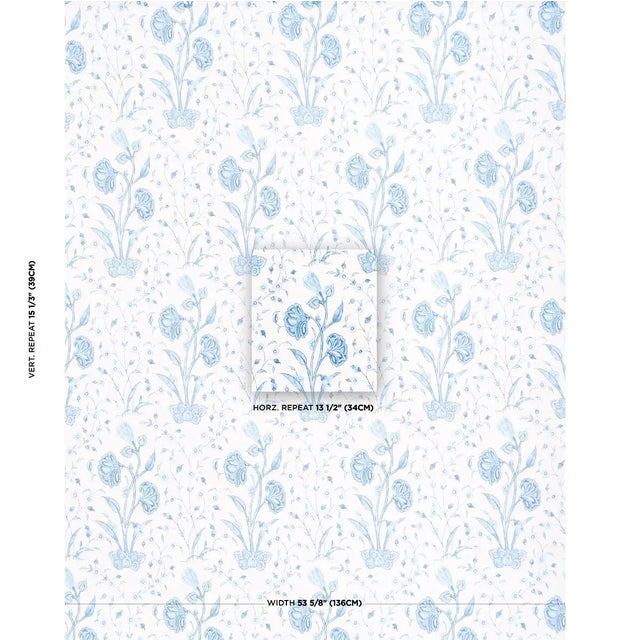 A simple, stylized floral inspired by traditional Indian motifs, this lovely, large-scale pattern has the nuanced look of...